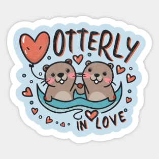 Otterly in Love Sticker